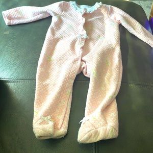 6-9 month long sleeve footed onesie